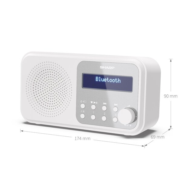 Sharp  Sharp DR-P420(WH) - Draagbare radio -  Wit