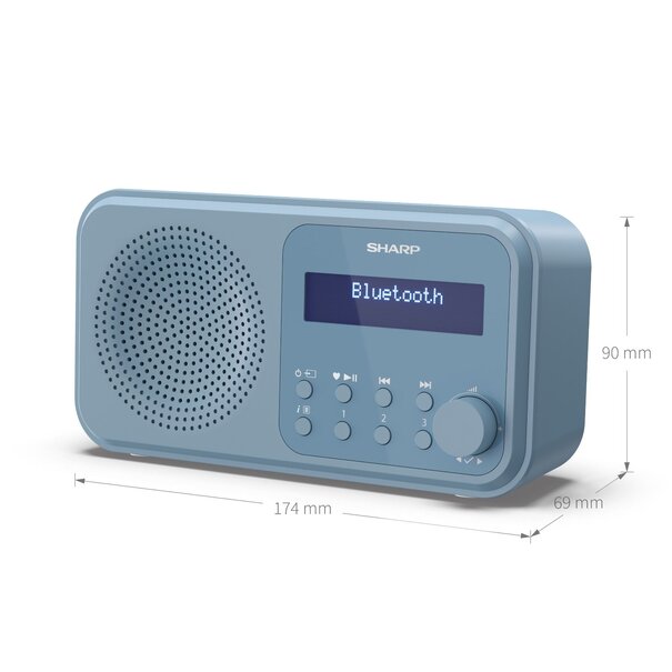 Sharp Sharp DR-P420(BL) - Draagbare radio -  Blauw