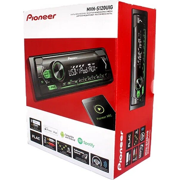 Pioneer Pioneer MVH-S120UIG - Autoradio - Media Receiver - AUX - USB - iOS & Android