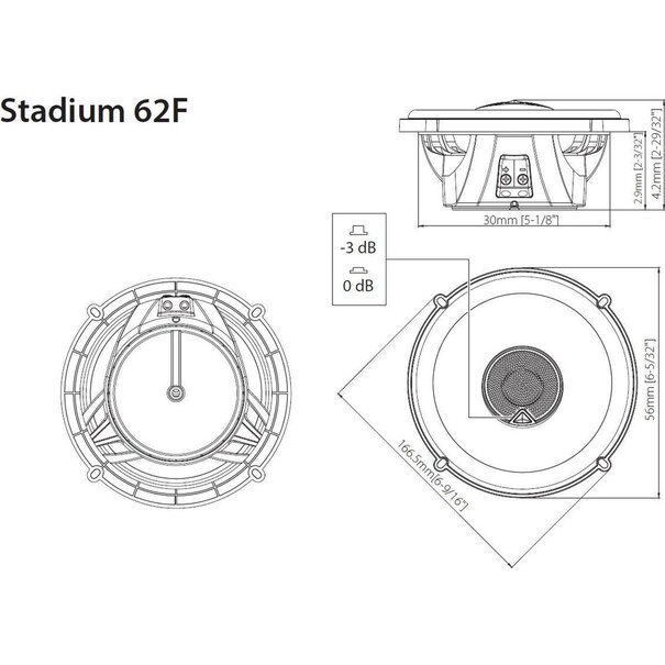 JBL JBL Stadium 62F - 2-Weg coax speakerset - 16,5cm - 85 Watt RMS