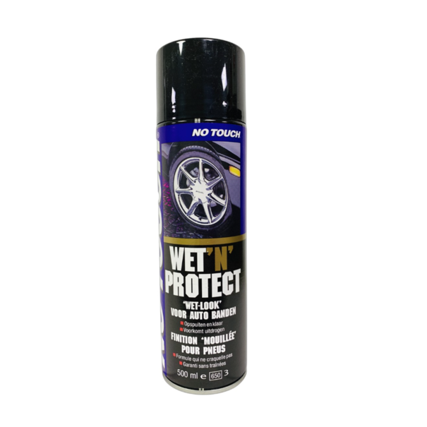 No Touch No Touch Wet 'N Protect Bandenzwart - 500 ML - Voorkomt uitdrogen