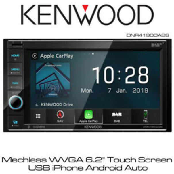 Kenwood  Kenwood DNR4190DABS  - Navigatie - Carplay - DAB+ - USB - Bluetooth