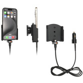 Telefoonhouder Apple iPhone 15 - Actieve houder - 12V USB plug (Gestoffeerd)