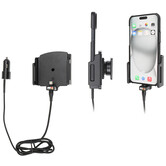 Telefoonhouder Apple iPhone 15 Plus/15 Pro Max - Actieve verstelbare  houder - 12V USB SIG-Plug 70-83mm