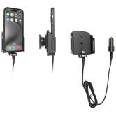 Telefoonhouder Apple iPhone 15/15 Pro - Actieve verstelbare houder - 12V USB SIG-Plug 70-83mm