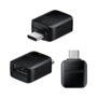 Kabeladapter USB-A f - USB-C m -  kleur zwart