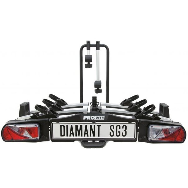 Pro-User Pro-User Diamant SG3  FIX4BIKE - 2026 Fietsendrager - 3 Fietsen - Max 60 kg - Kantelbaar - Inklapbaar