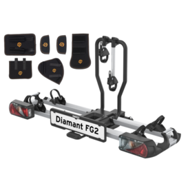 Pro-User Diamant FG2  - Trekhaak fietsendrager + Fietsbeschermset - Lichtgewicht 17 kg - Tot 60 kg  Draagvermogen
