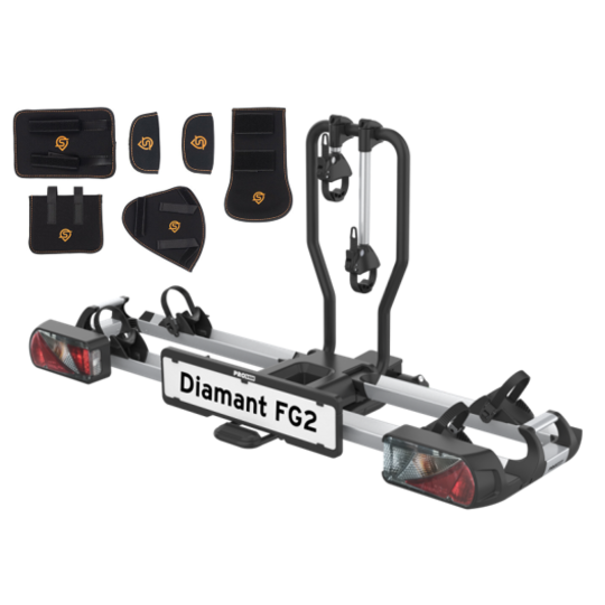 Pro-User Pro-User Diamant FG2  - Trekhaak fietsendrager + Fietsbeschermset - Lichtgewicht 17 kg - Tot 60 kg  Draagvermogen