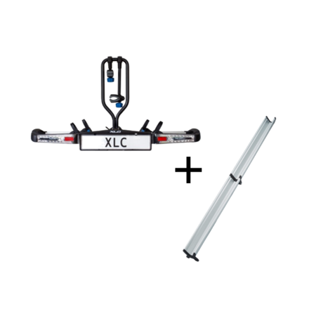 XLC Azura LED 2.0 - Fietsendrager - Inklapbaar - 12 kg- 2 x Ebike  - Incl. oprijgoot