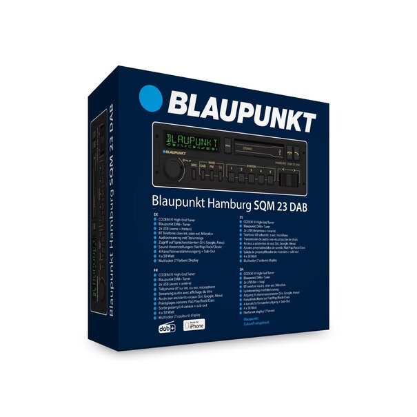 Blaupunkt Blaupunkt Hamburg SQM 23 DAB - Retro Look - 4x50 watt - Bluetooth - DAB+