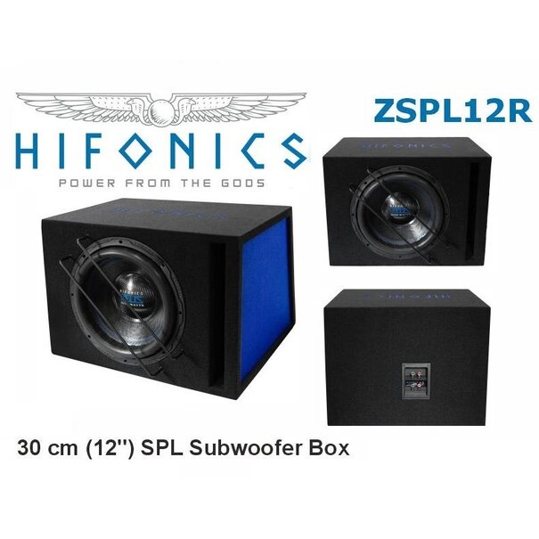 Hifonics  Hifonics Zeus ZSPL12 R - Enkel basreflexsysteem subwooferbox - 12" - 600 Watt RMS