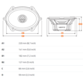 Hertz Hertz DCX 570.3 - SET COAX  5x7 - 2-weg Coaxiale auto speaker