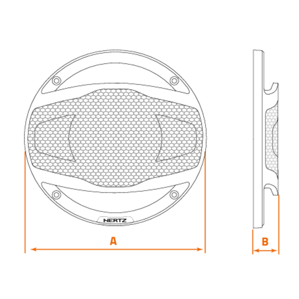 Hertz Hertz CG 130 - SET GRILLE - 13 cm - Beschermrooster