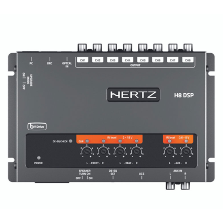 Hertz H8 DSP DRC - 8 CH DIGITAL PROCESSOR + DRC HE - 8 Kanaals DSP