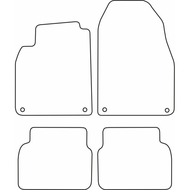 AutoStyle Automatten passend voor Saab 9-3 2008-