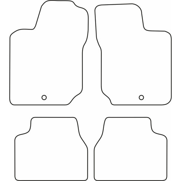 AutoStyle Automatten passend voor Opel Corsa B / Tigra A 1993-2000 4 delig!!