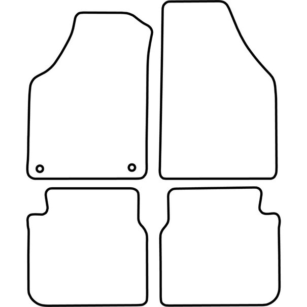 AutoStyle Automatten passend voor Fiat Idea 2003-2007