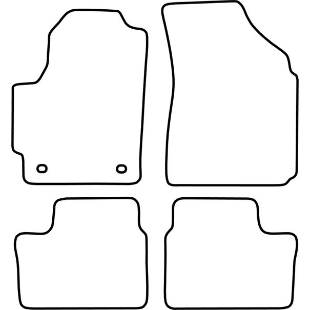 AutoStyle Automatten passend voor Daewoo Matiz 2001-2006