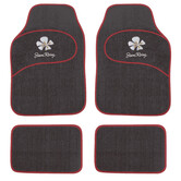 Simoni Racing Universele Automatten Daisy - Zwart/Rood - 4 stuks