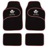 Simoni Racing Universele Automatten Daisy - Zwart/Roze - 4 stuks