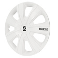 Sparco Sparco Wieldoppen Palermo - 15-inch - Wit - Set van 4 stuks