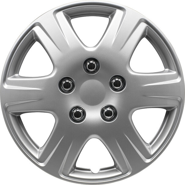 AutoStyle AutoStyle 4-Delige Wieldoppenset Louisiana 13-inch zilver