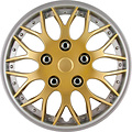 AutoStyle 4-Delige Wieldoppenset Missouri 15-inch goud/zilveren rand
