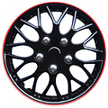 AutoStyle AutoStyle 4-Delige Wieldoppenset Missouri 15-inch zwart/rode rand