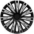 AutoStyle AutoStyle 4-Delige Wieldoppenset Copra 15-inch zilver/zwart