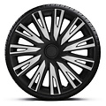 AutoStyle AutoStyle 4-Delige Wieldoppenset Copra 15-inch zilver/zwart