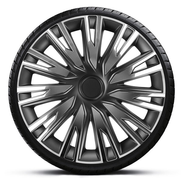 AutoStyle AutoStyle 4-Delige Wieldoppenset Copra 14-inch chroom/zwart