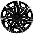 AutoStyle AutoStyle 4-Delige Wieldoppenset Varido 14-inch zilver/zwart
