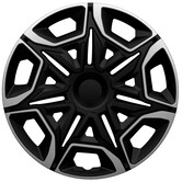 AutoStyle 4-Delige Wieldoppenset Varido 14-inch zilver/zwart
