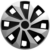 AutoStyle 4-Delige Wieldoppenset Volvano-VAN 15-inch zilver/zwart (bol)