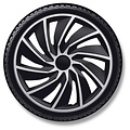 AutoStyle 4-Delige Wieldoppenset Turbo Van 17-inch zilver/zwart (bol)