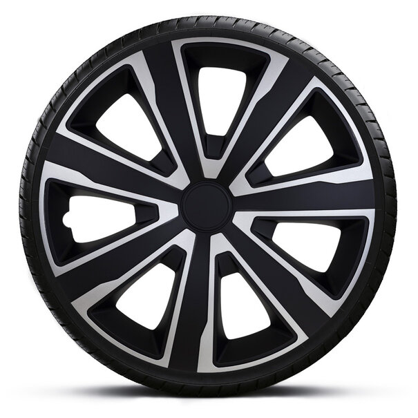 AutoStyle AutoStyle 4-Delige Wieldoppenset Tenzo 16-inch zilver/zwart