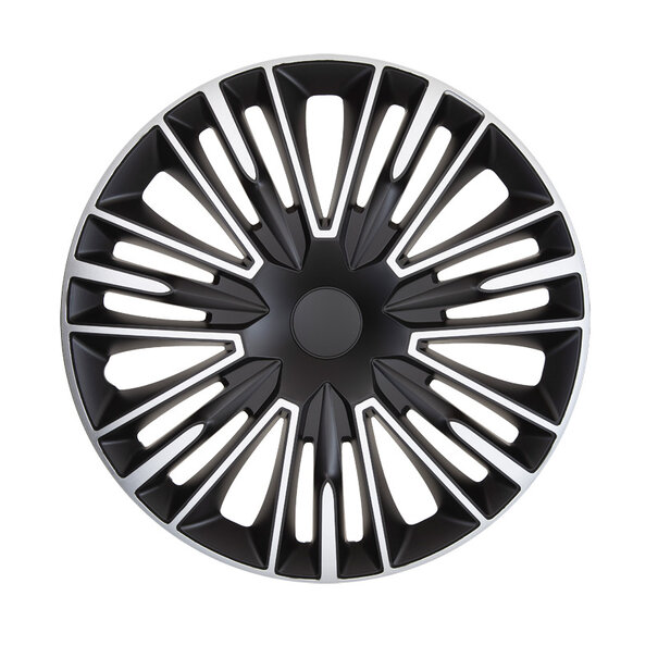 AutoStyle AutoStyle 4-Delige Wieldoppenset Jerez 16-inch zilver/zwart