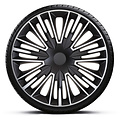 AutoStyle AutoStyle 4-Delige Wieldoppenset Jerez 15-inch zilver/zwart