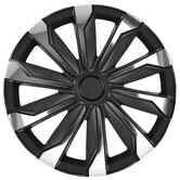AutoStyle 4-Delige Wieldoppenset Typhoon 15-inch chroom/zwart