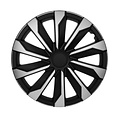 AutoStyle AutoStyle 4-Delige Wieldoppenset Typhoon 14-inch zilver/zwart