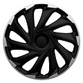 AutoStyle AutoStyle 4-Delige Wieldoppenset Misano 13-inch zilver/zwart