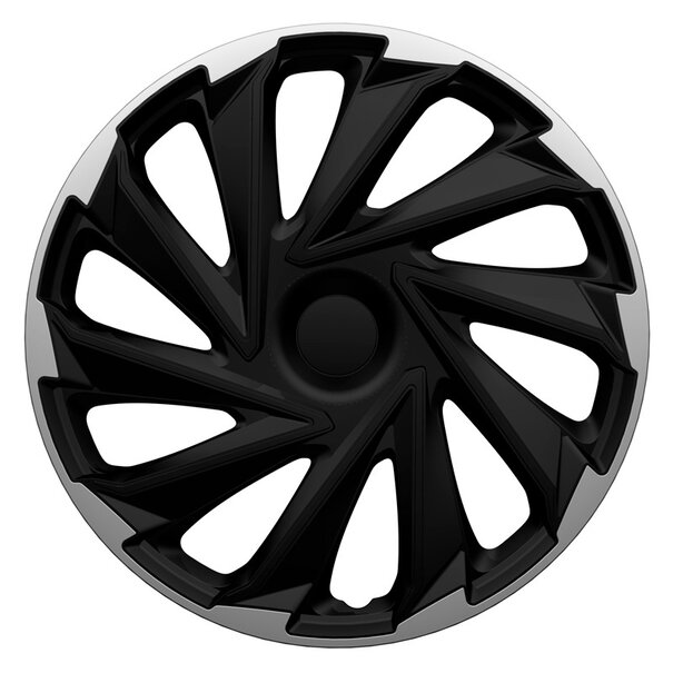 AutoStyle AutoStyle 4-Delige Wieldoppenset Misano 13-inch zilver/zwart