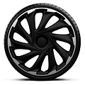 AutoStyle AutoStyle 4-Delige Wieldoppenset Misano 13-inch zilver/zwart