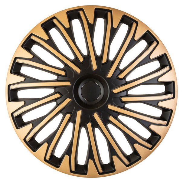 AutoStyle AutoStyle 4-Delige Wieldoppenset Soho 14-inch zwart/goud