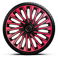 AutoStyle 4-Delige Wieldoppenset Soho 13-inch zwart/roze