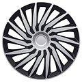 AutoStyle AutoStyle 4-Delige Wieldoppenset Kendo 16-inch zilver/zwart
