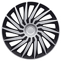 AutoStyle AutoStyle 4-Delige Wieldoppenset Kendo 15-inch zilver/zwart