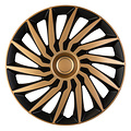 AutoStyle AutoStyle 4-Delige Wieldoppenset Kendo 13-inch zwart/goud