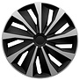 AutoStyle 4-Delige Wieldoppenset Grip 16-inch zilver/zwart